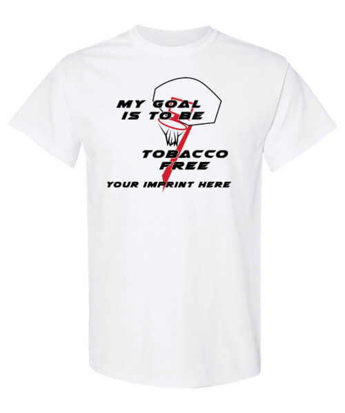My Goal Is To Be Tobacco Free Tobacco Prevention Shirt