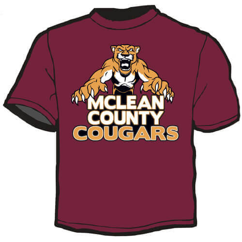 Shirt Template: McLean County Cougars 2