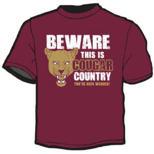 School Spirit Shirt: Beware This Is Cougar County 15