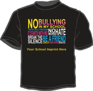 Shirt Template: No Bullying In My School 21