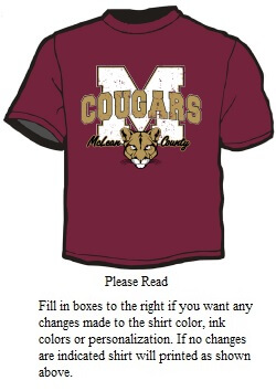 School Spirit Shirt: Cougars 23