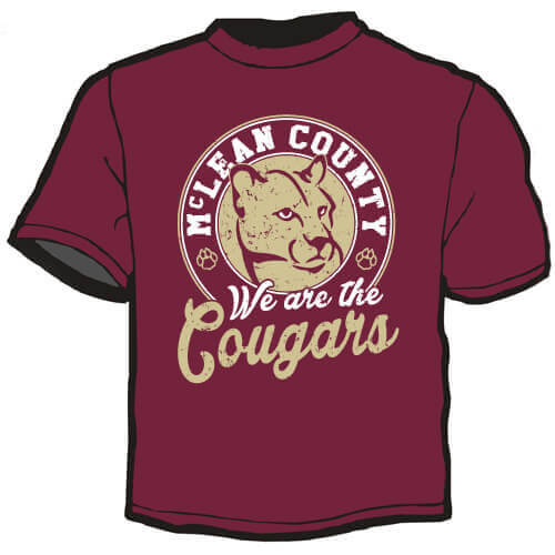 School Spirit Shirt: We Are The Cougars 3
