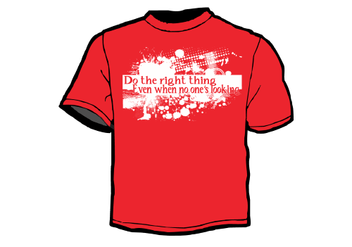 Shirt Template: Do The Right Thing 3
