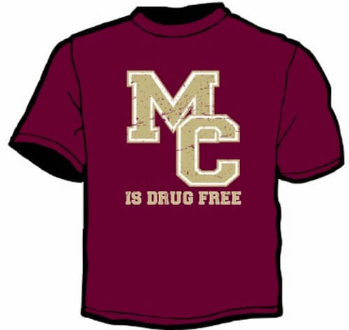Shirt Template: MC Is Drug Free 2