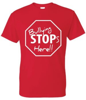 Shirt Template: Bullying Stops Here 6