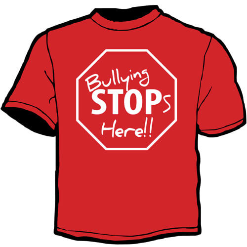 Shirt Template: Bullying Stops Here 3