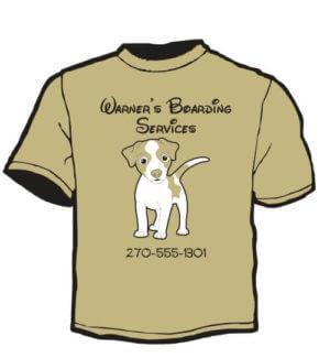 Shirt Template: Warner's Boarding Services 3