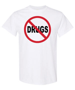 No drugs shirt