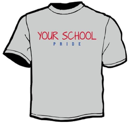 Shirt Template: Your School Pride 3