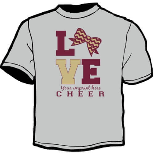 Shirt Template: Love Cheer 3