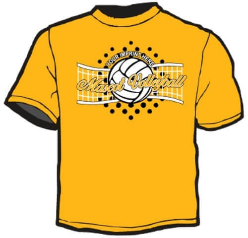 Shirt Template: Mascot Volleyball 3