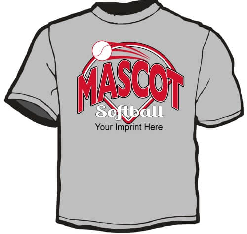 Shirt Template: Mascot Softball 2