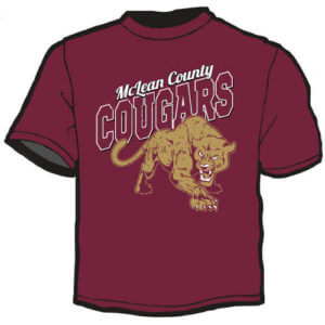 Shirt Template: McLean County Cougars 17