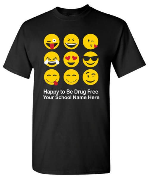 Happy to be drug free shirt