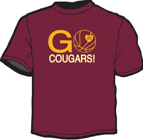Shirt Template: Go Cougars 2