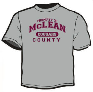 School Spirit Shirt: Property Of McLean County Cougars 11