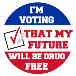 Drug Prevention Banner (Customizable): I'm Voting That... 2