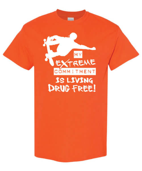 My extreme commitment is living drug free shirt