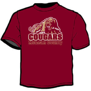 Shirt Template: McLean County Cougars 8