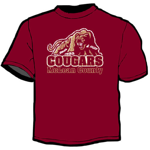 Shirt Template: McLean County Cougars 1
