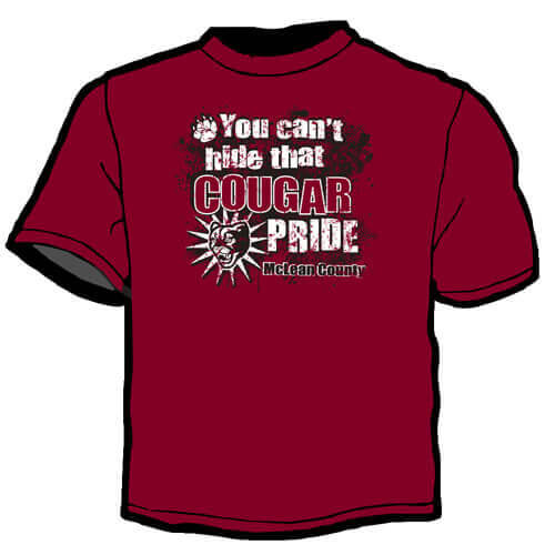 School Spirit Shirt: You Can't Hide That Cougar Pride 3