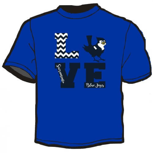 Shirt Template: Love BlueJays 3
