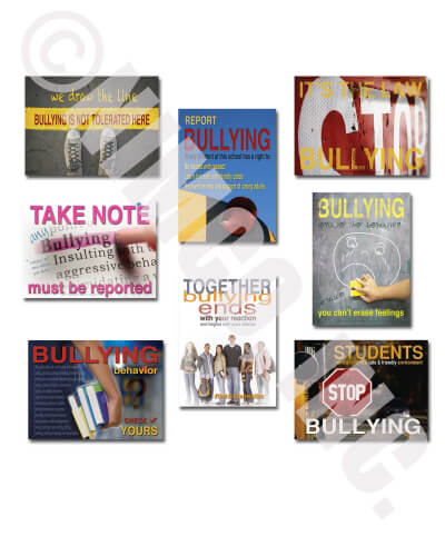 Bullying Behavior - Set of 8 Posters - Laminated 1