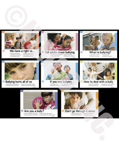 Bullying Prevention Poster Series - Set of 8 Laminated 1 Bullying Prevention Poster Series - Set of 8 Laminated 1