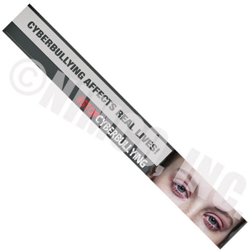 Cyberbullying Affects Real Lives - Vinyl Banner - 1' x 8' 1 Cyberbullying Affects Real Lives - Vinyl Banner - 1' x 8' 1