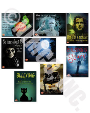 Bullying is Scary Halloween Series - Set of 8 Posters - Laminated 7