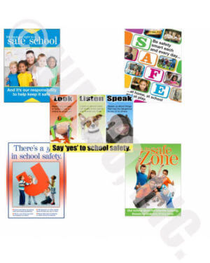 School Safety Series - Set of 5 Posters- Laminated 15