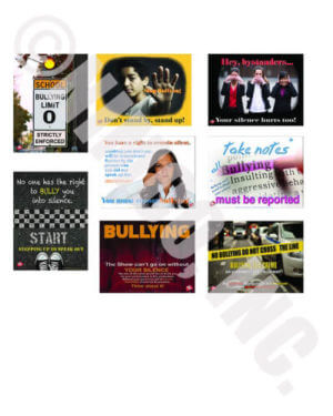 Bullying Silence Series Poster Series - Set of 8 Posters - Laminated 9