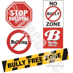 Bully Prevention Vinyl Wall Art - Set of 5 (24 inch) 3