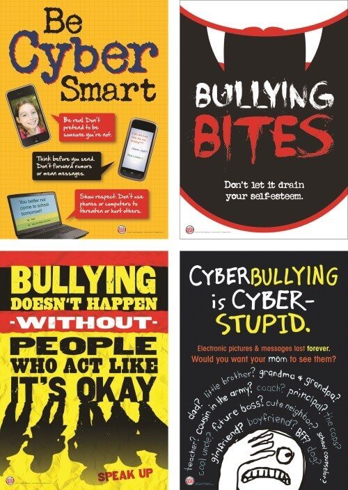Bully Free Classroom Poster Set (4 Posters) 3