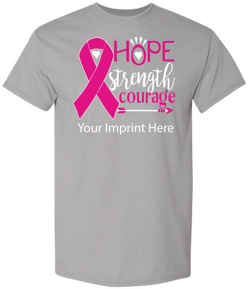 Hope Strength Courage Cancer Awareness Shirt