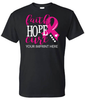 Faith Hope Cure Cancer Awareness Shirt