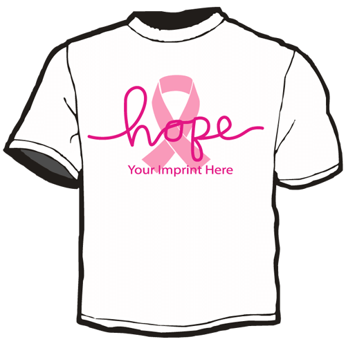 Cancer Awareness Shirt: Hope Pink Ribbon 3