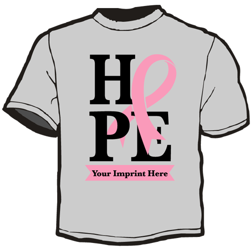 Cancer Awareness Shirt: Hope Ribbon #2 1