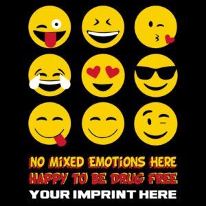 Drug Prevention Banner (Customizable): No Mixed Emotions