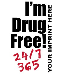 Drug Prevention Banner (Customizable): I'm Drug Free 6