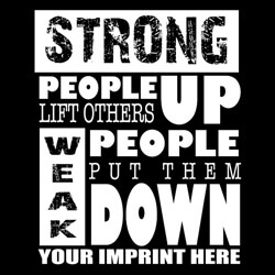 Kindness Banner (Customizable): Strong People... 2