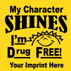 Drug Prevention Banner (Customizable): My Character Shines 2