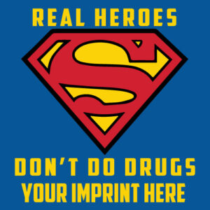 Drug Prevention Banner (Customizable): Real Heroes Don’t Do Drugs