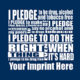 Predesigned Banner (Customizable): I Pledge To... 2