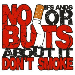 Tobacco Prevention Banner (Customizable): No If Ands... 2
