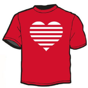 Shirt Template: Heart 4