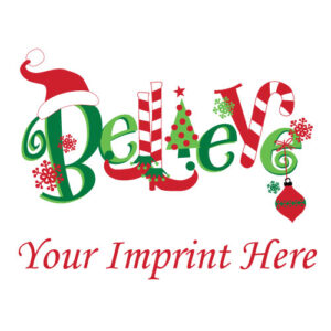 Holiday and Seasonal Banner (Customizable): Believe