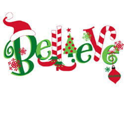 Holiday and Seasonal Banner (Customizable): Believe 5