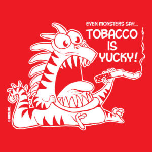 Tobacco Prevention Banner (Customizable): Even Monsters Say Tobacco Is Yucky