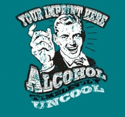 Alcohol Prevention Banner (Customizable): Alcohol Uncool 18